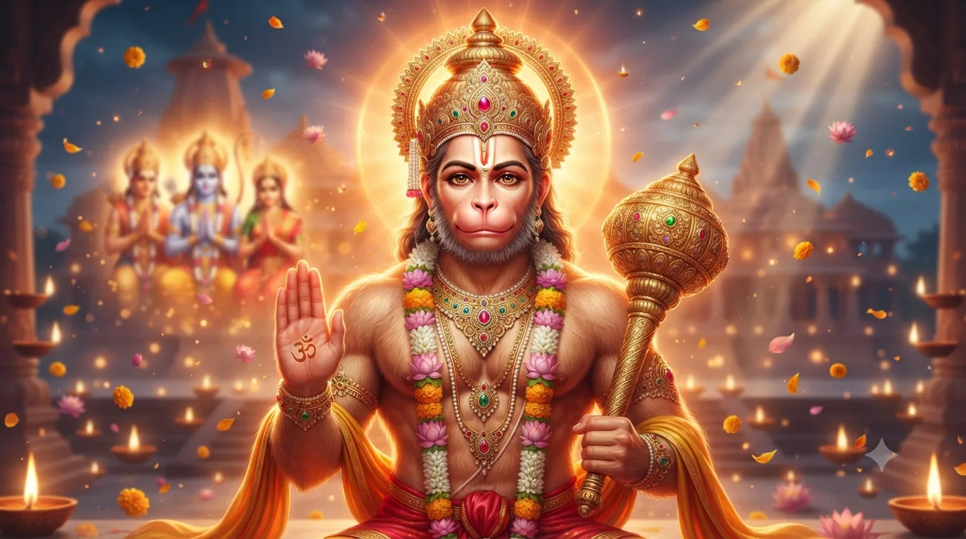 हनुमान जी के 12 नाम (Hanuman Ji Ke 12 Naam) – संपूर्ण 12 नाम, अर्थ, महत्व और जप के लाभ