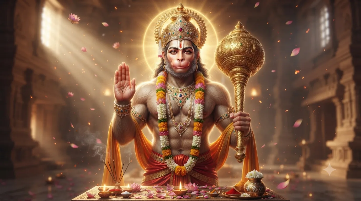 हनुमान जी की पूजा विधि (Hanuman Ji Ki Puja Vidhi) – संपूर्ण पूजा विधि, सामग्री, मंत्र और नियम