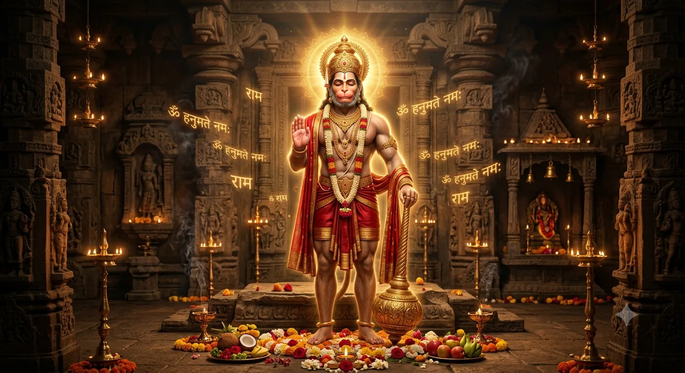 Hanuman Mantra Sangrah में भगवान हनुमान जी के दिव्य मंत्रों का चित्र
