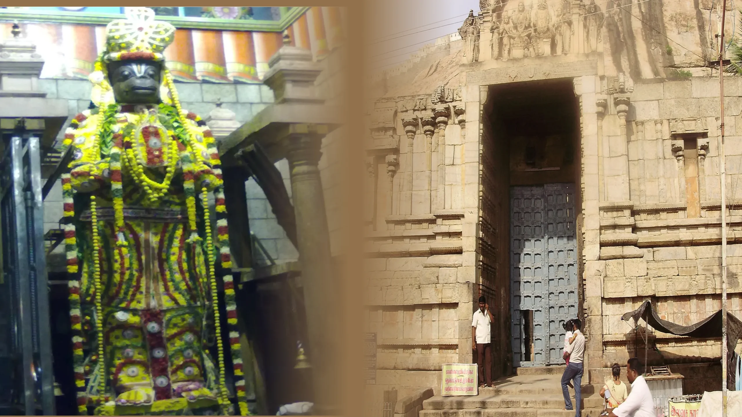 नमक्कल अंजनेयर मंदिर में भगवान हनुमान जी की विशाल प्रतिमा