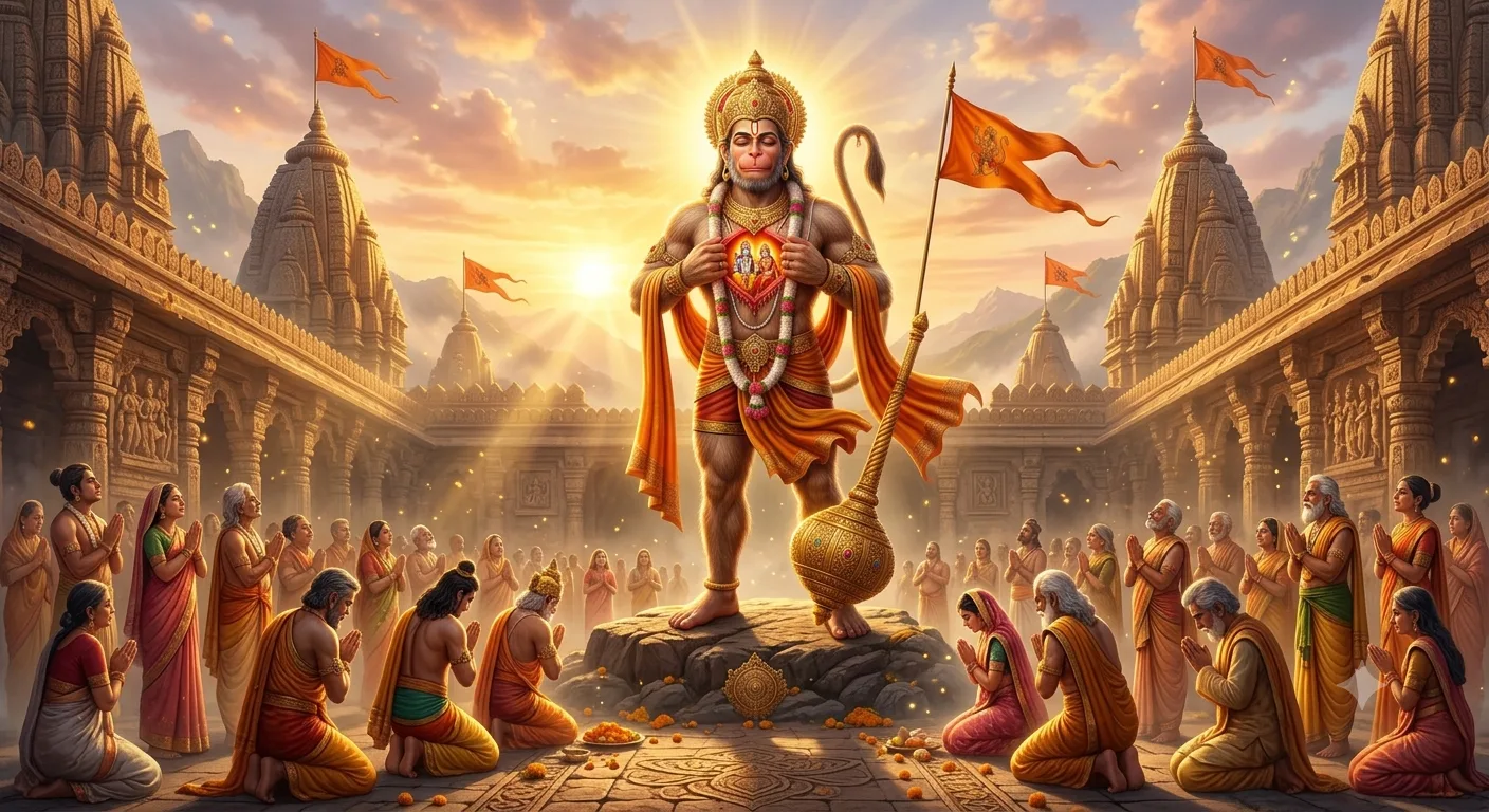 हनुमान जी का दिव्य स्वरूप और उनका धार्मिक महत्व