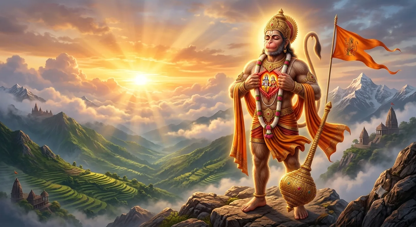 भगवान हनुमान जी का दिव्य स्वरूप, रामभक्त पवनपुत्र हनुमान जी
