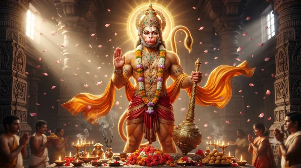मंगलवार को हनुमान जी की पूजा कैसे करें – संपूर्ण मंगलवार हनुमान पूजा विधि, मंत्र, भोग और नियम
