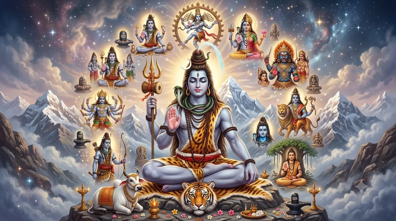 भगवान शिव के 64 दिव्य रूप और उनकी अद्भुत कथाएं
