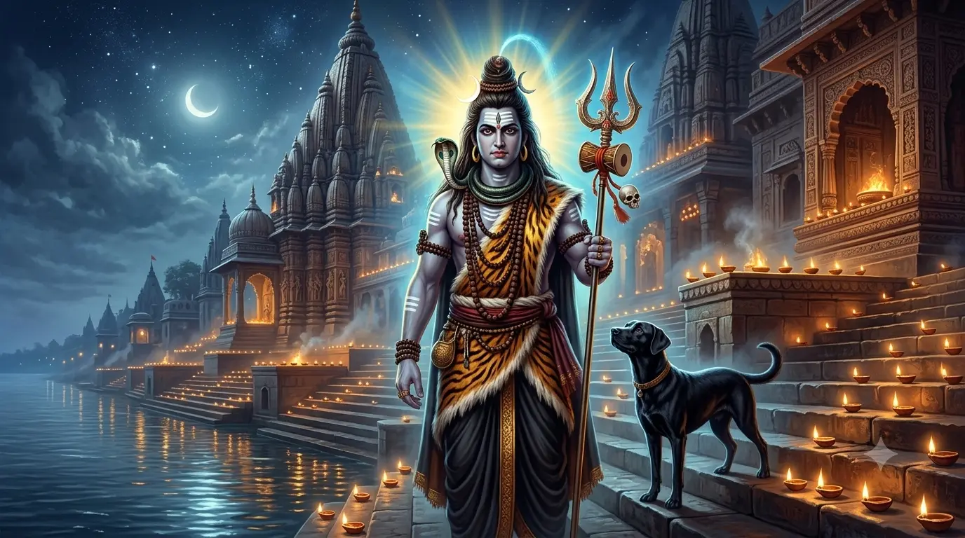 कालभैरवाष्टकम् भगवान कालभैरव की दिव्य छवि
