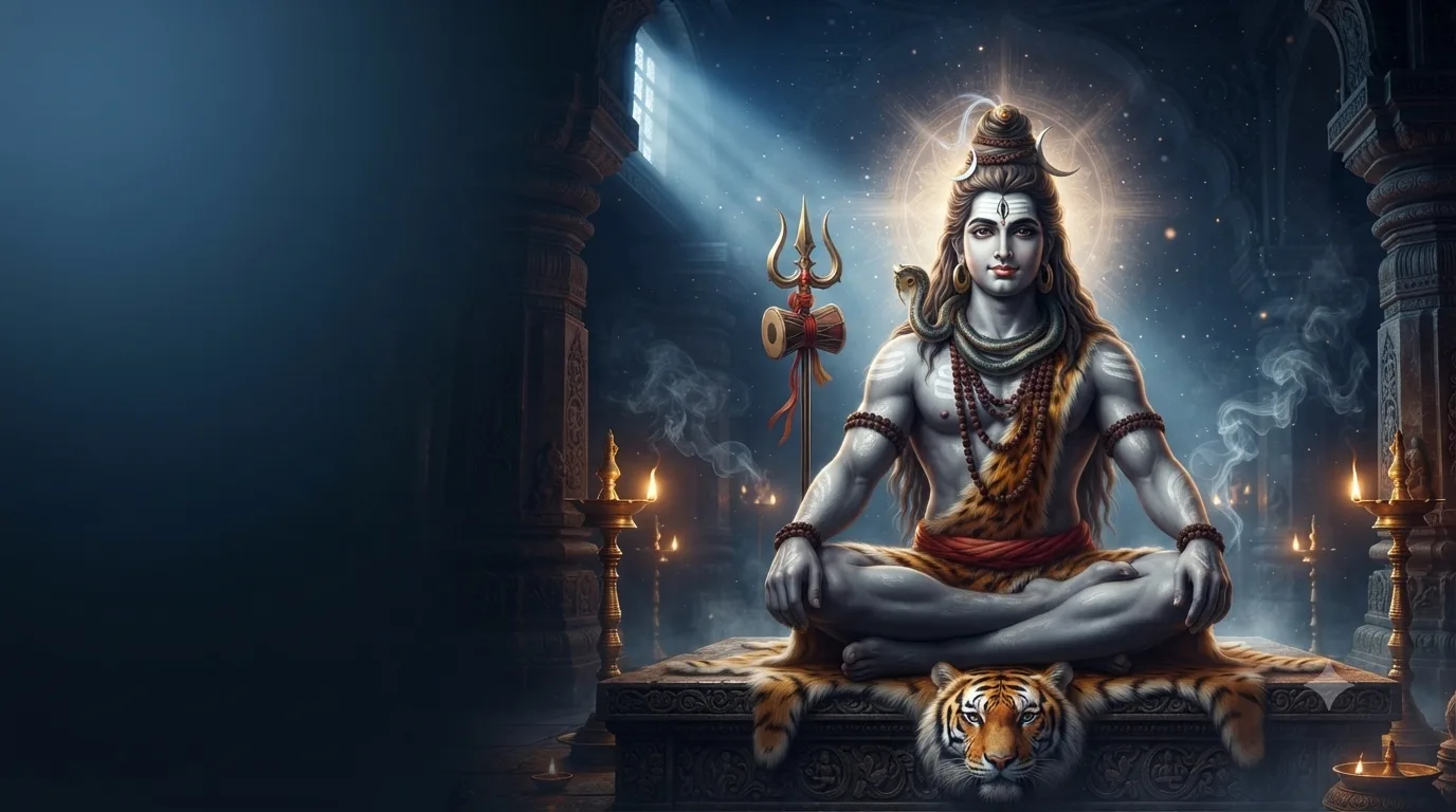 महाकाल मूल मंत्र के लिए भगवान महाकाल की दिव्य छवि