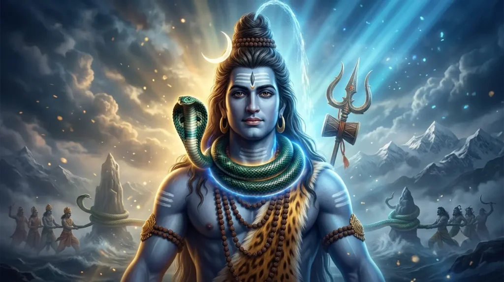 भगवान शिव के गले में वासुकी नाग का दिव्य स्वरूप