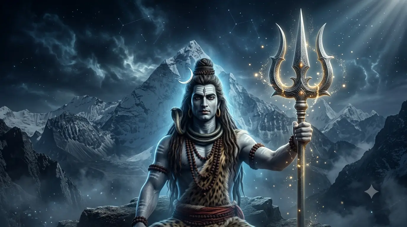 भगवान शिव के हाथ में त्रिशूल का दिव्य स्वरूप