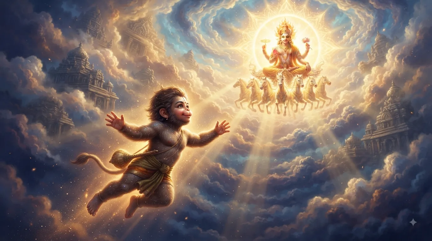 हनुमान जी और सूर्य देव