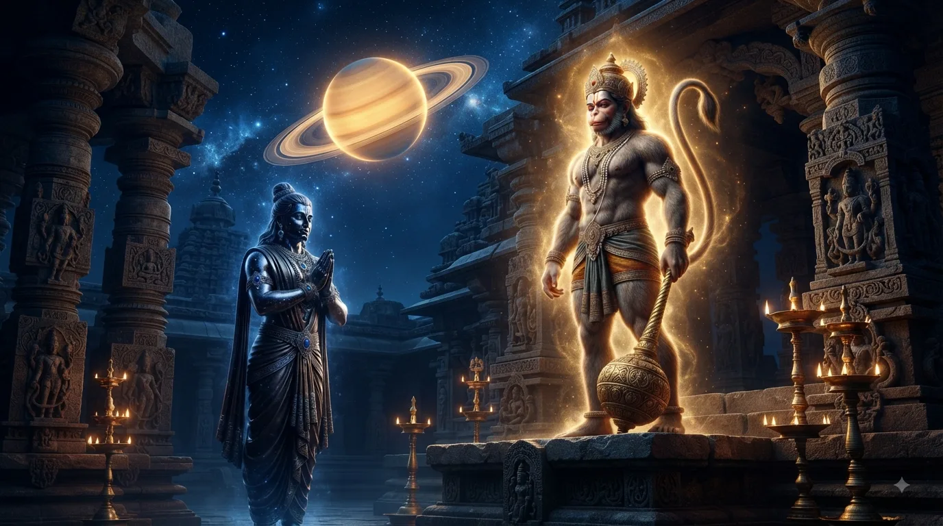 हनुमान जी और शनि देव