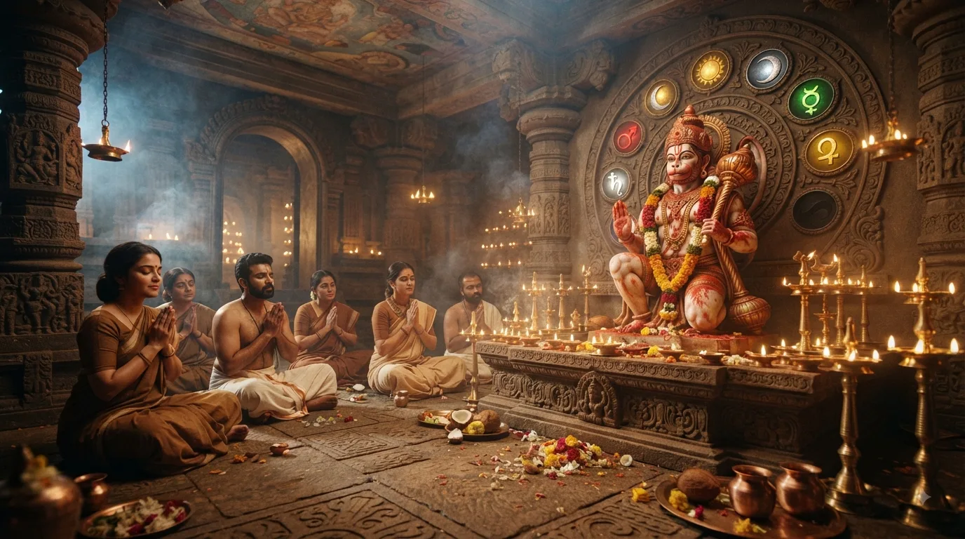 नवग्रह शांति के लिए हनुमान जी की पूजा