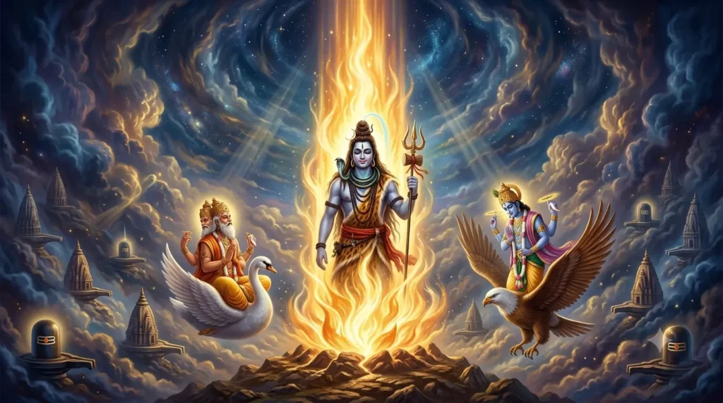 ज्योतिर्लिंग की कथा – शिव का अनंत अग्नि स्तंभ