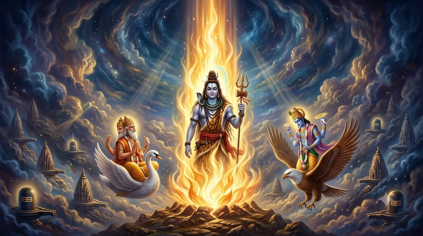 ज्योतिर्लिंग की कथा – शिव का अनंत अग्नि स्तंभ