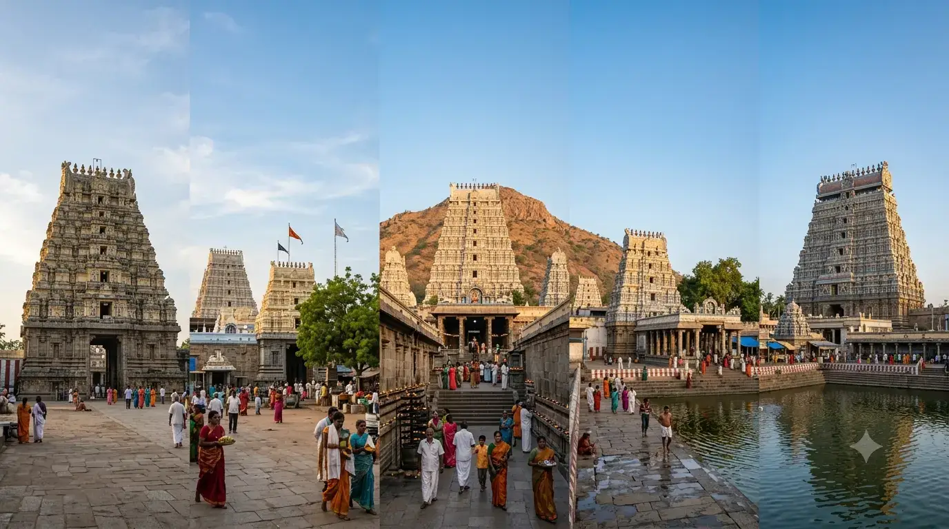 Pancha Bhoota Sthalams के पांच शिव मंदिर