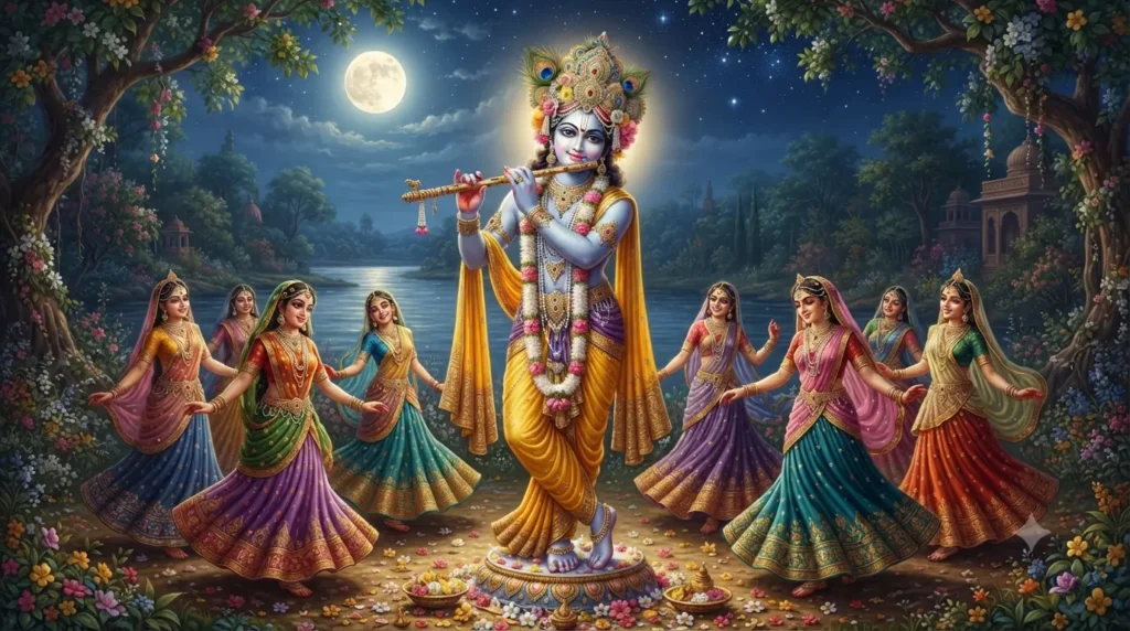 रासलीला में श्रीकृष्ण और ब्रज की गोपियां