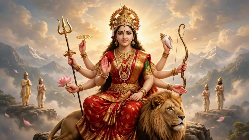दुर्गा सप्तशती पाँचवाँ अध्याय में देवी भगवती