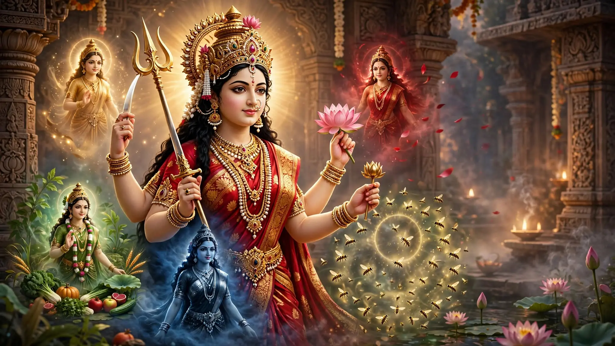 मूर्ति रहस्यम् दुर्गा सप्तशती पाठ का देवी स्वरूप